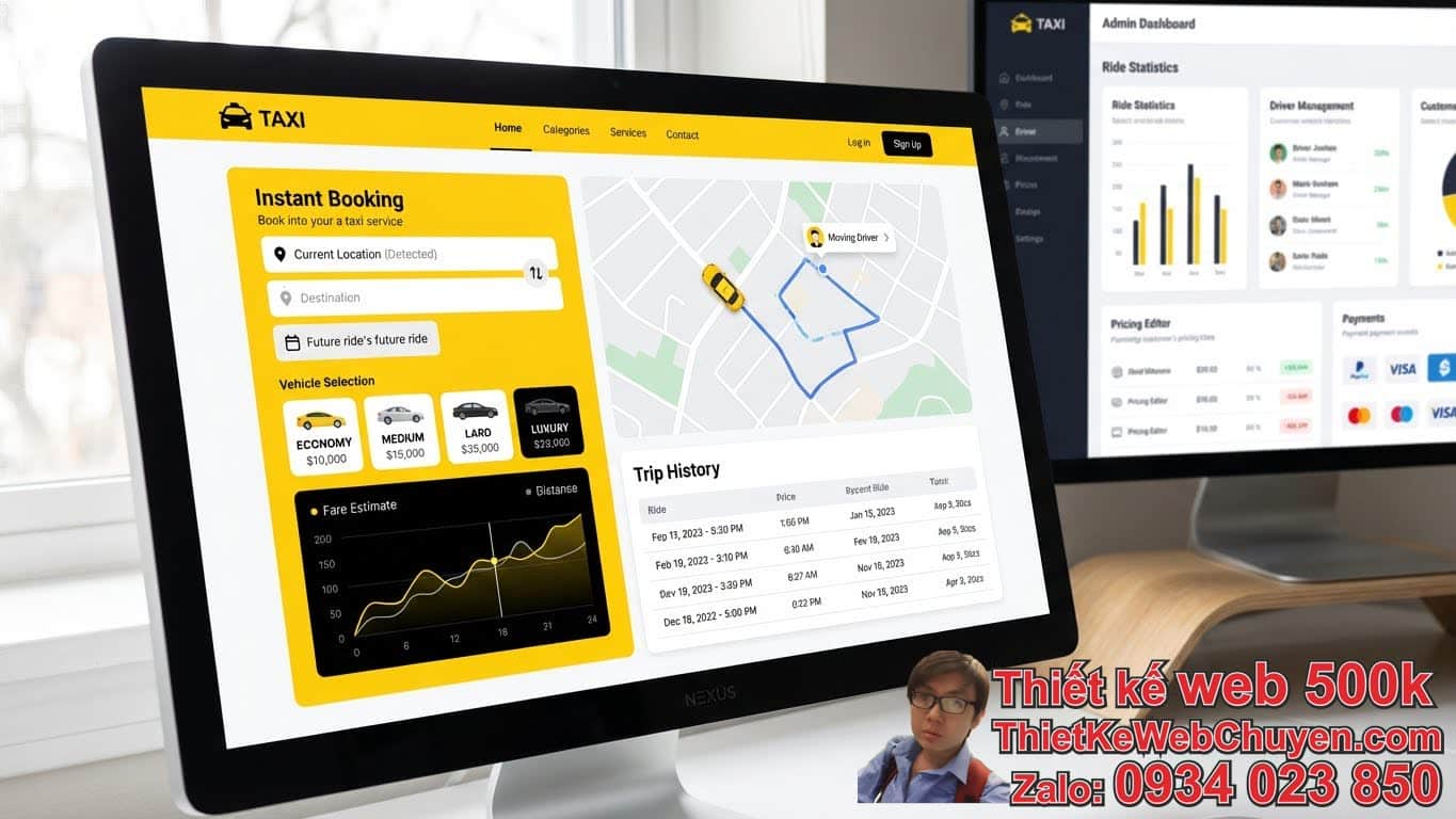 Các tính năng không thể thiếu của một mẫu website dịch vụ taxi đẹp và hiệu quả Các tính năng không thể thiếu của một mẫu website dịch vụ taxi đẹp và hiệu quả