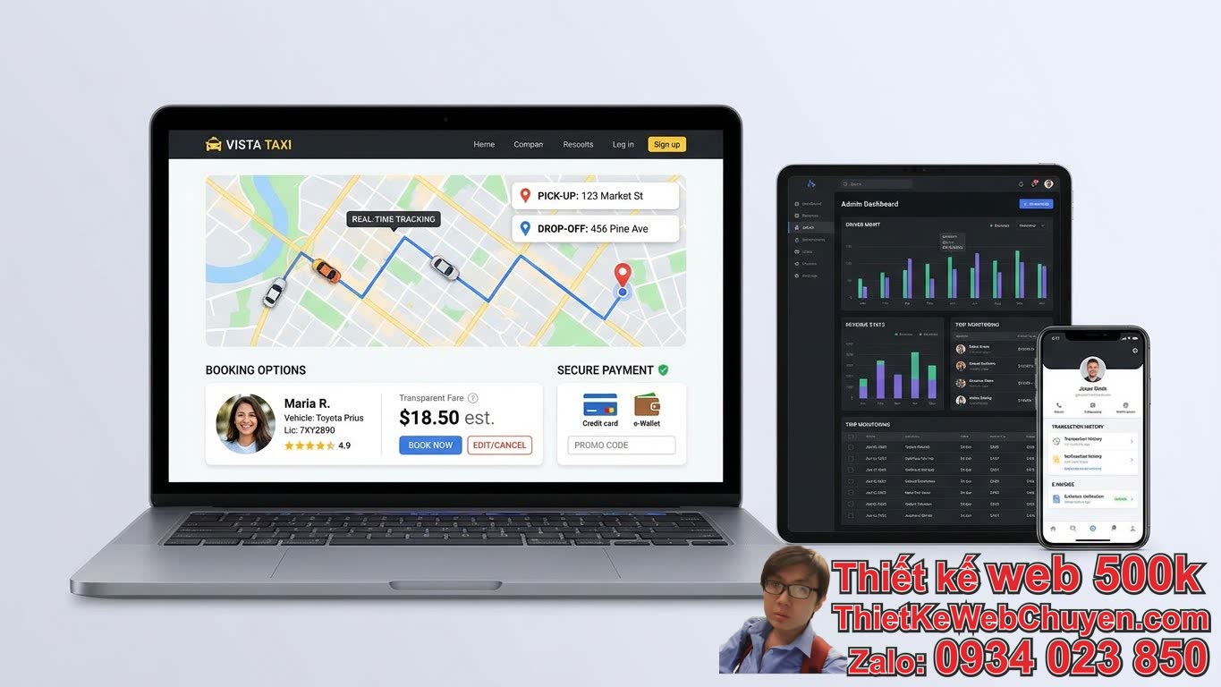 Các Tính Năng Không Thể Thiếu Khi Thiết Kế Web Dịch Vụ Taxi Chuẩn UI/UX Là Gì? Các Tính Năng Không Thể Thiếu Khi Thiết Kế Web Dịch Vụ Taxi Chuẩn UI/UX Là Gì?