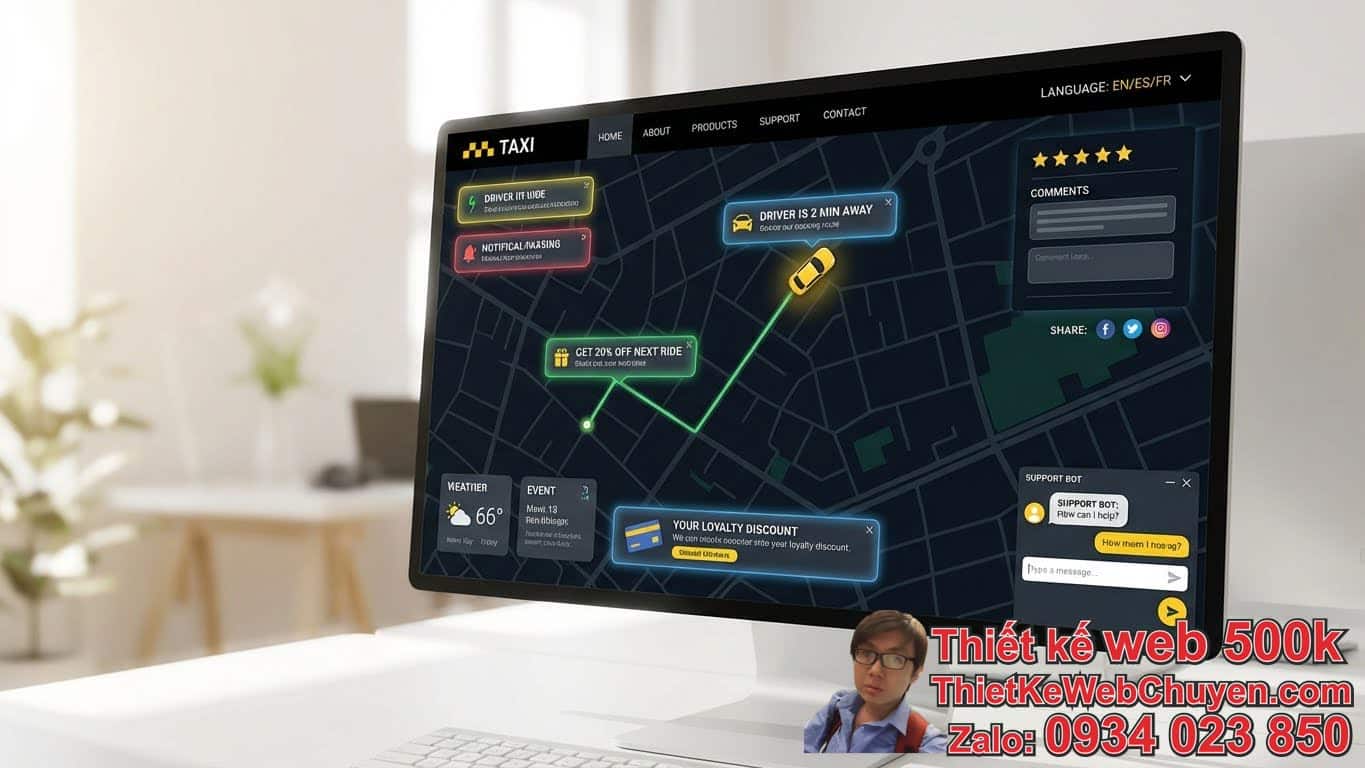 Các tính năng nâng cao khi thiết kế taxi booking website chuyên nghiệp Các tính năng nâng cao khi thiết kế taxi booking website chuyên nghiệp