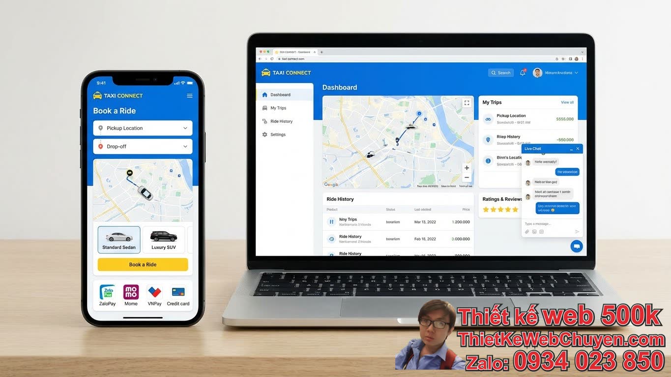 Các Tính Năng Quan Trọng Cần Có Khi Thiết Kế Web Cho Dịch Vụ Taxi Cá Nhân Các Tính Năng Quan Trọng Cần Có Khi Thiết Kế Web Cho Dịch Vụ Taxi Cá Nhân
