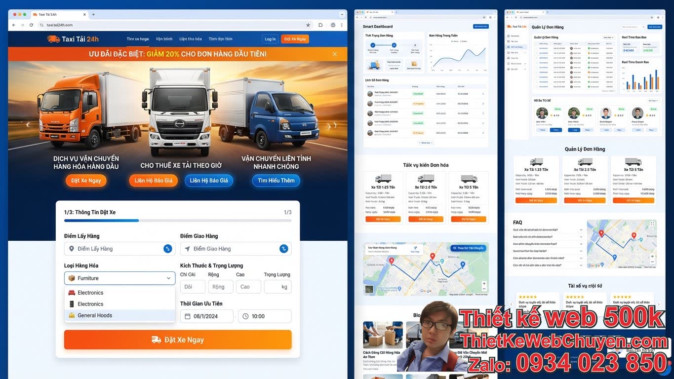 Các Tính Năng Quan Trọng Cần Có Khi Thiết Kế Web Taxi Tải (Chở Hàng) Các Tính Năng Quan Trọng Cần Có Khi Thiết Kế Web Taxi Tải (Chở Hàng)