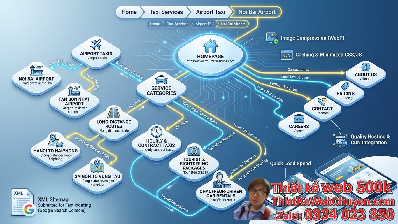 Các yếu tố chính khi tư vấn cấu trúc website taxi cho dễ SEO là gì? Các yếu tố chính khi tư vấn cấu trúc website taxi cho dễ SEO là gì?