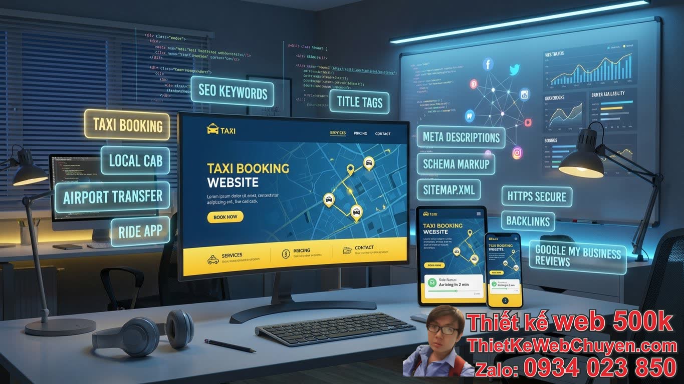 Các yếu tố cốt lõi của một combo thiết kế web taxi + SEO tổng thể hiệu quả là
gì? Các yếu tố cốt lõi của một combo thiết kế web taxi + SEO tổng thể hiệu quả là
gì?