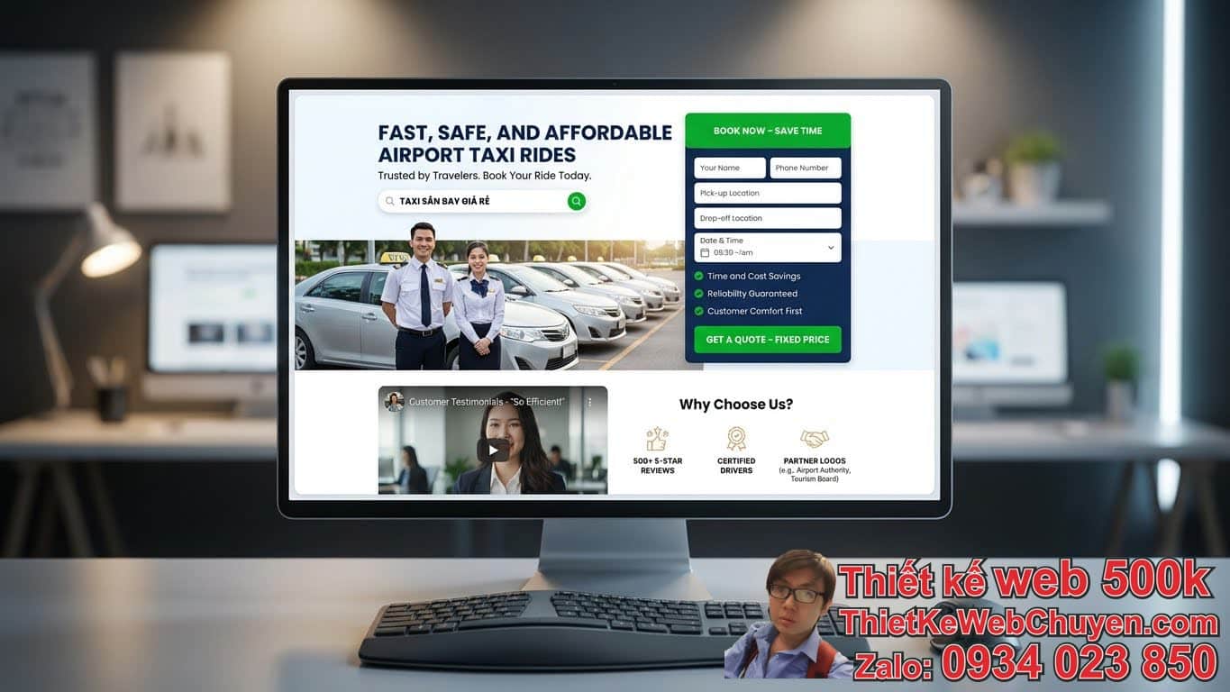 Các Yếu Tố Cốt Lõi Khi Thiết Kế Landing Page Chạy Quảng Cáo Dịch Vụ Taxi Sân Bay Các Yếu Tố Cốt Lõi Khi Thiết Kế Landing Page Chạy Quảng Cáo Dịch Vụ Taxi Sân Bay