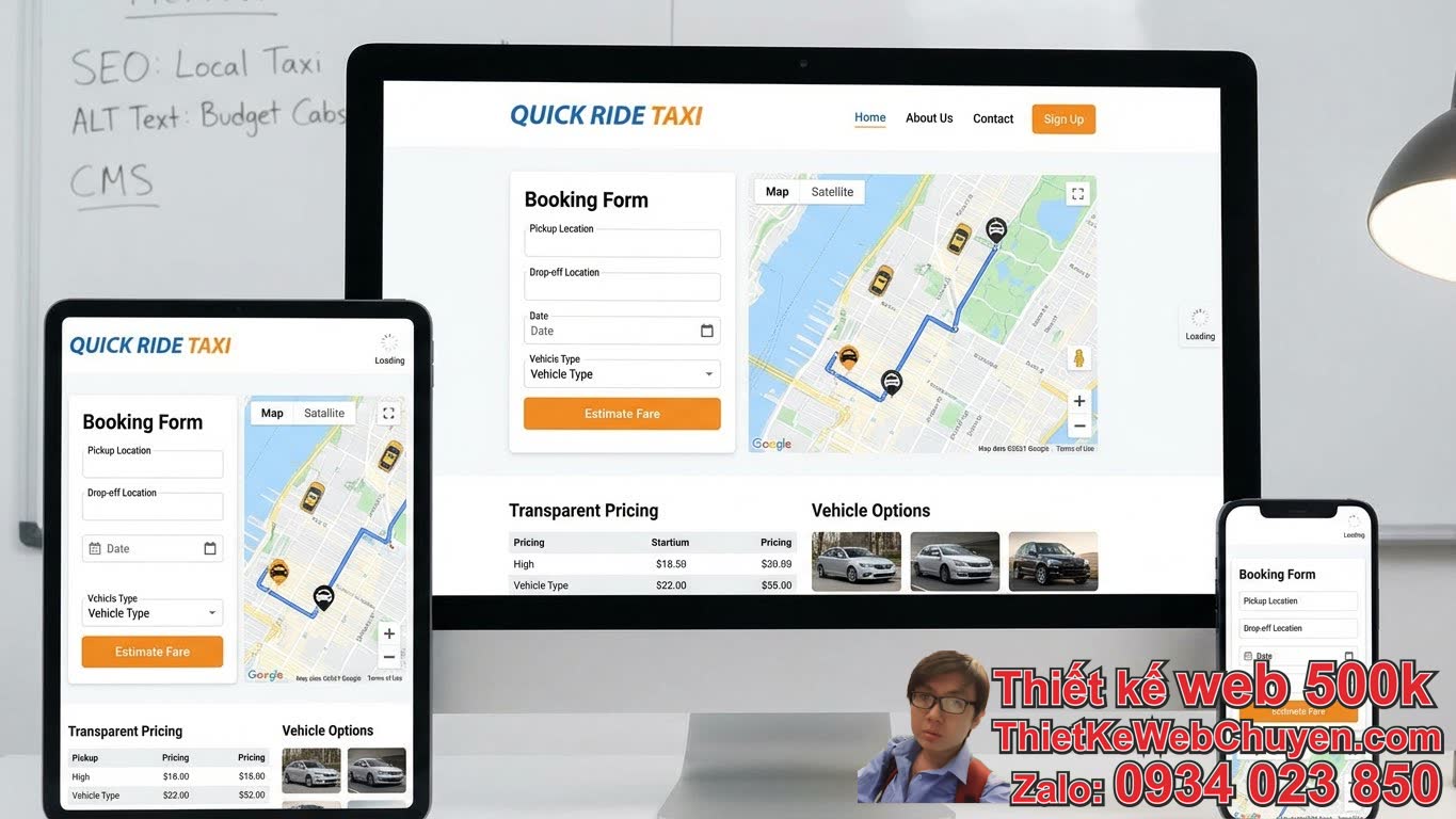 Các Yếu Tố Quan Trọng Của Một Thiết Kế Web Taxi Giá Rẻ Cho Hãng Nhỏ Hiệu Quả Các Yếu Tố Quan Trọng Của Một Thiết Kế Web Taxi Giá Rẻ Cho Hãng Nhỏ Hiệu Quả