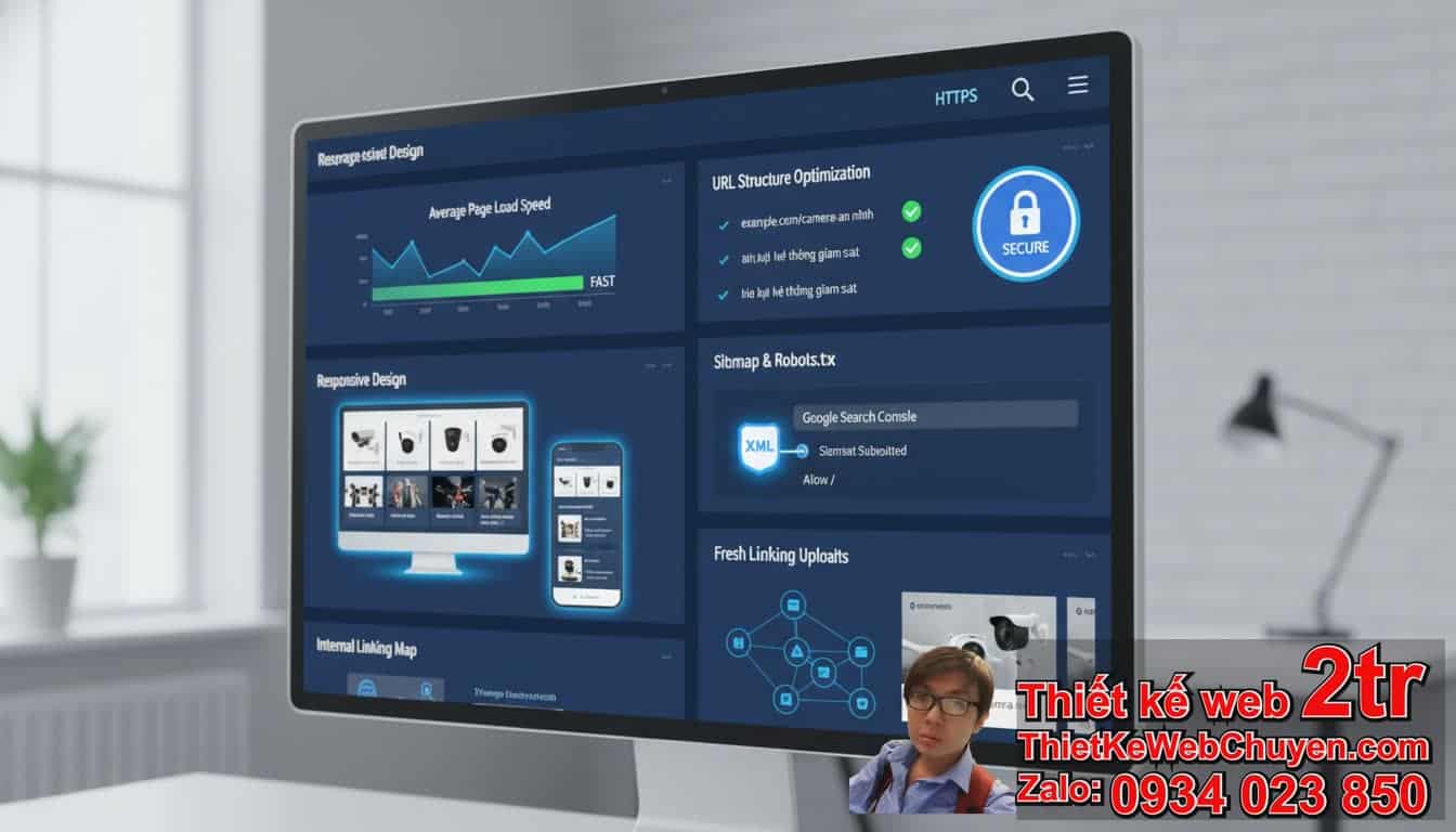 Cách đưa trang web bán camera thiết bị giám sát lên Google: Bắt đầu từ nền tảng
vững chắc?