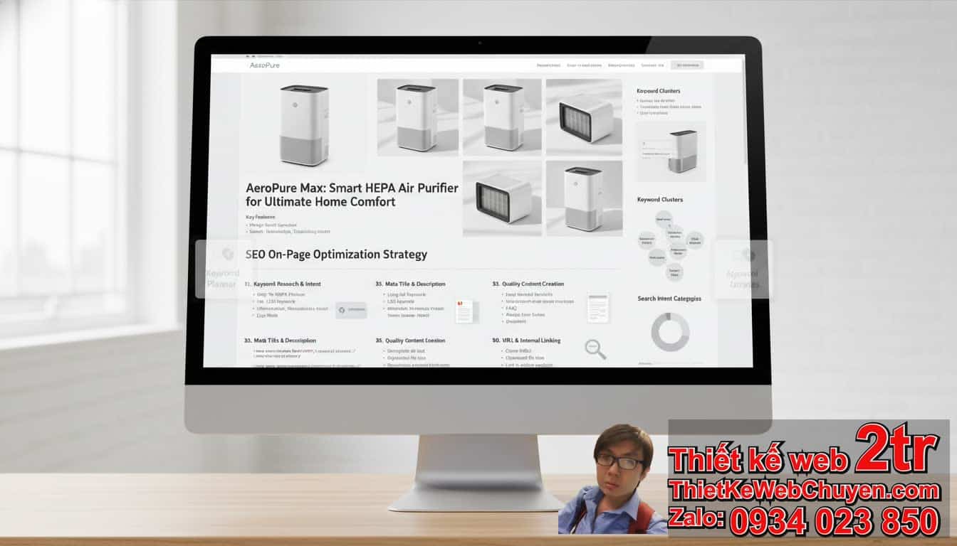 Cách đưa trang web bán máy lọc không khí lên Google: Tối ưu SEO On-page cơ bản