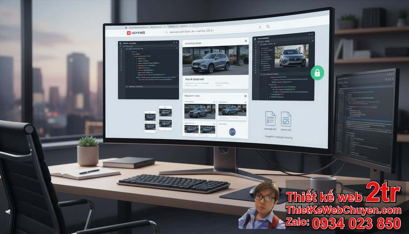 Cách đưa trang web bán ô tô xe hơi lên Google bằng tối ưu hóa SEO Kỹ thuật