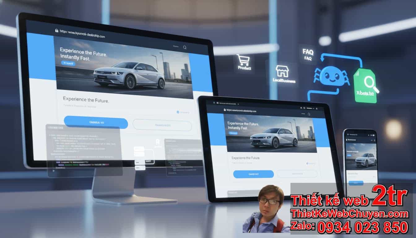 Cách đưa trang web bán xe oto Hyundai lên Google thông qua SEO kỹ thuật là gì?