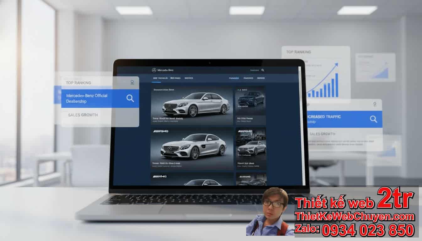 Cách đưa trang web bán xe oto Mercedes lên Google hiệu quả: Tổng quan và Lợi ích