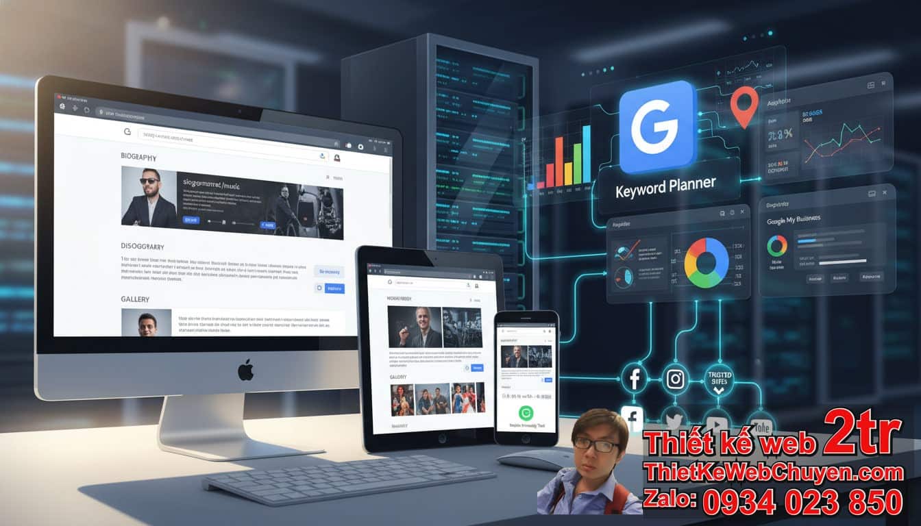 Cách đưa trang web ca sĩ lên Google hiệu quả nhất?