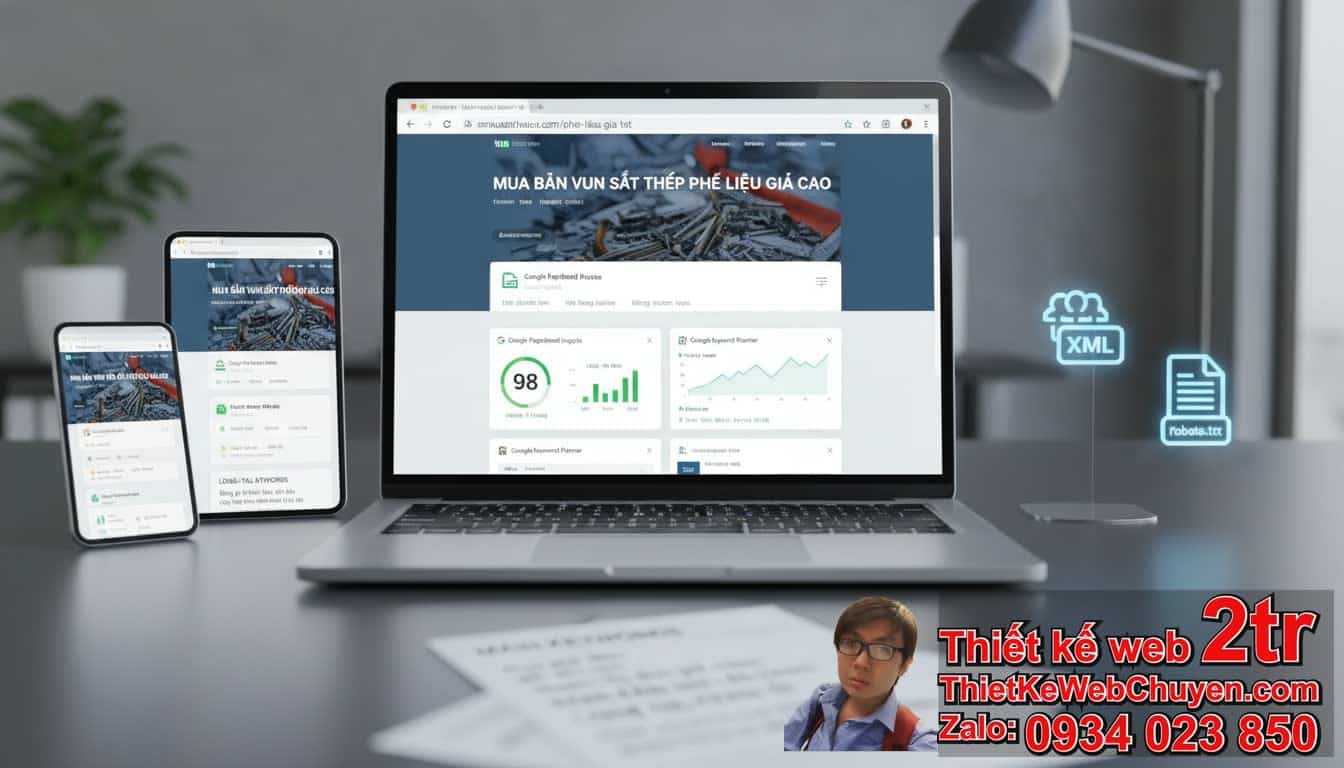 Cách đưa trang web cơ sở phế liệu lên Google: Bước chuẩn bị ban đầu quan trọng