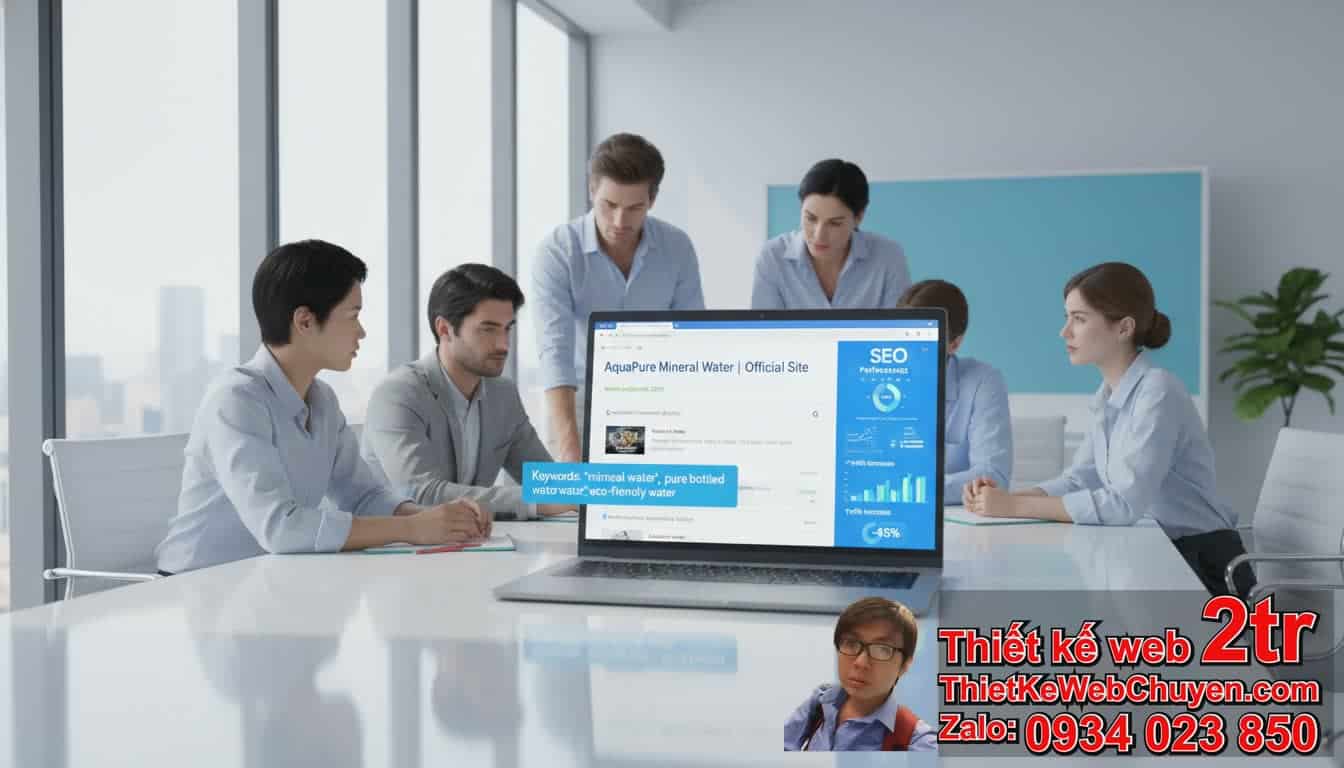 Cách đưa trang web công ty nước khoáng đóng chai lên Google là gì?