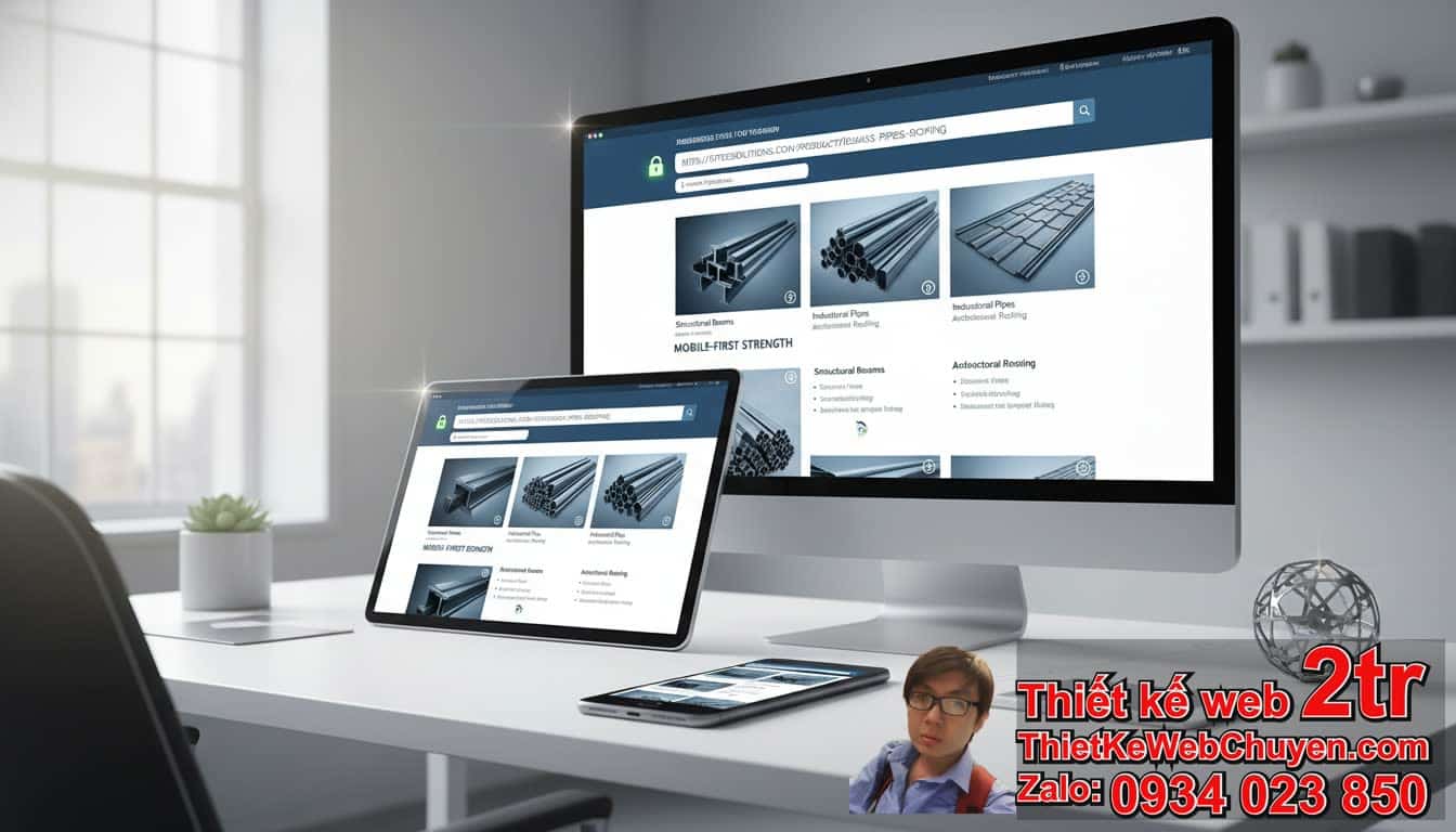 Cách đưa trang web công ty sắt thép lên Google: Tối ưu SEO kỹ thuật cơ bản