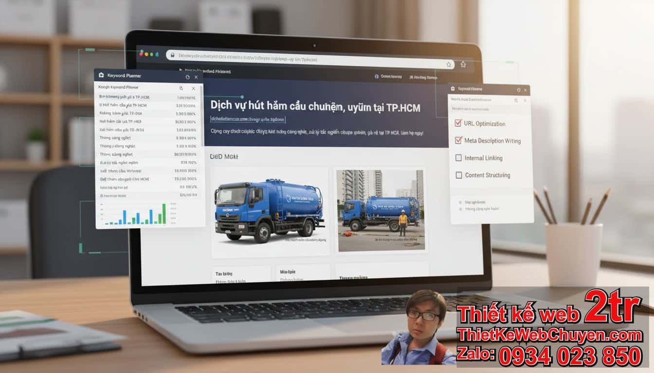 Cách đưa trang web Dịch vụ hút hầm cầu lên Google: SEO On-page là gì và tại sao
lại quan trọng? Cách đưa trang web Dịch vụ hút hầm cầu lên Google: SEO On-page là gì và tại sao
lại quan trọng?