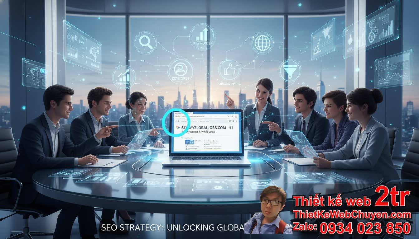 Cách đưa trang web du học và cung ứng nhân lực lao động lên Google: Tổng quan
chiến lược