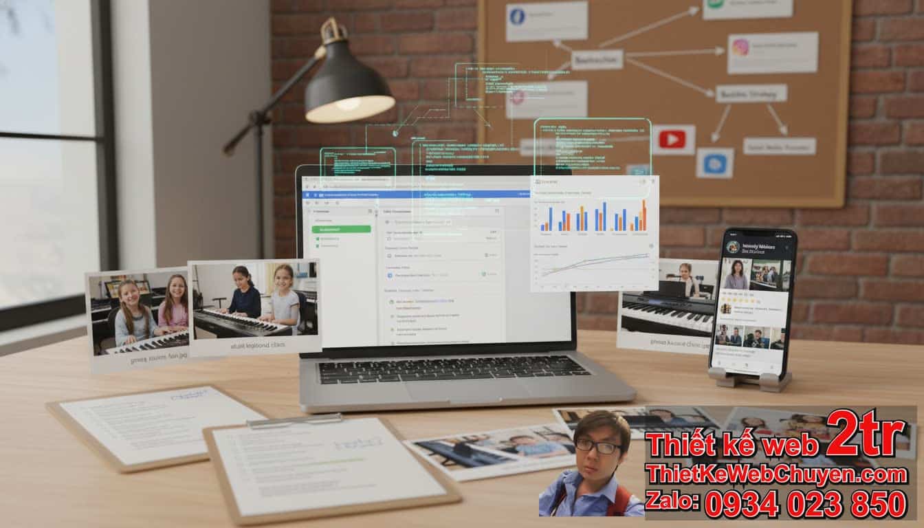 Cách đưa trang web Lớp dạy đàn Piano Keyboard Band nhạc lên Google bằng các bước
cơ bản nào?