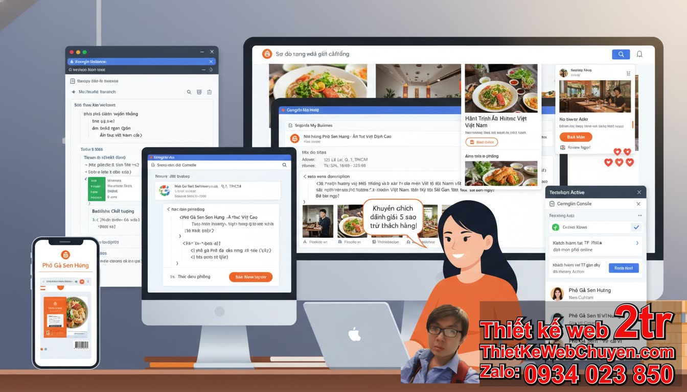 Cách đưa trang web nhà hàng lên Google nhanh nhất?