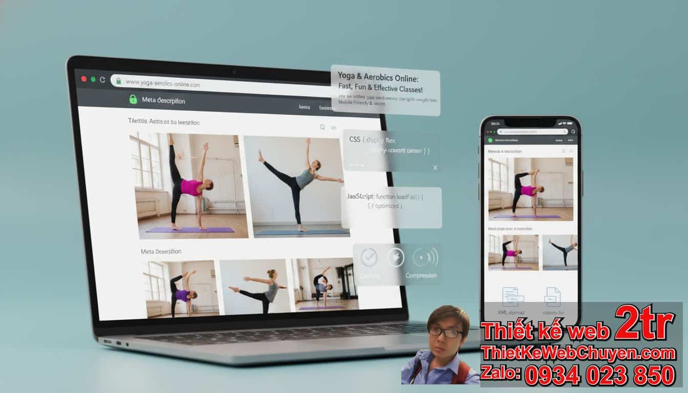 Cách đưa trang web yoga aerobic lên Google thông qua SEO kỹ thuật là gì?