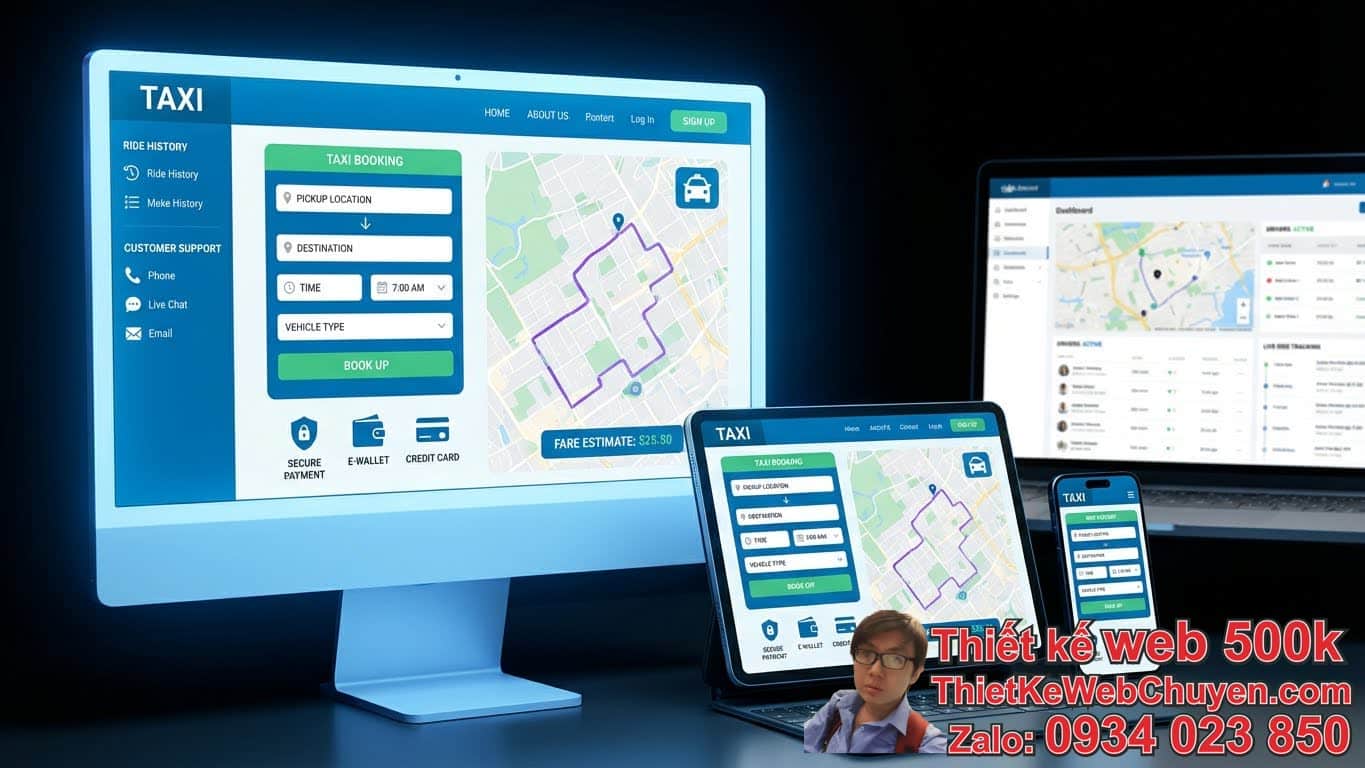 Cần chuẩn bị gì trước khi thiết kế web taxi: Các tính năng cần có?
