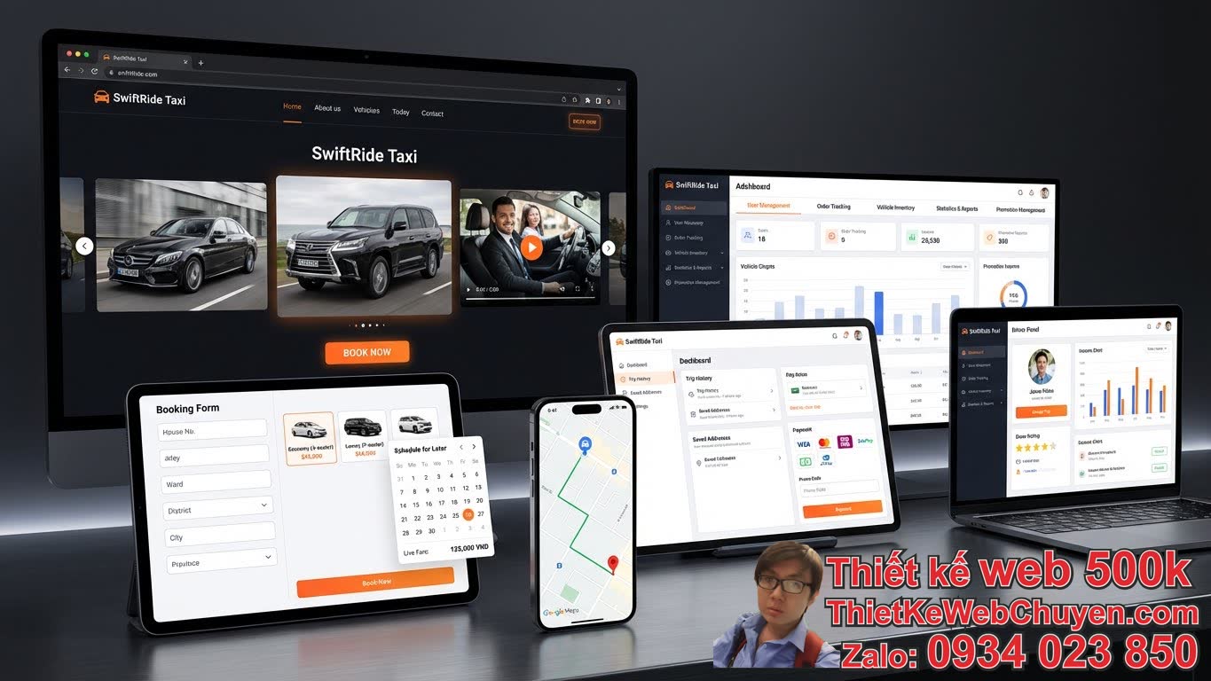 Cấu trúc một website đặt xe taxi booking cần có những gì? Cấu trúc một website đặt xe taxi booking cần có những gì?