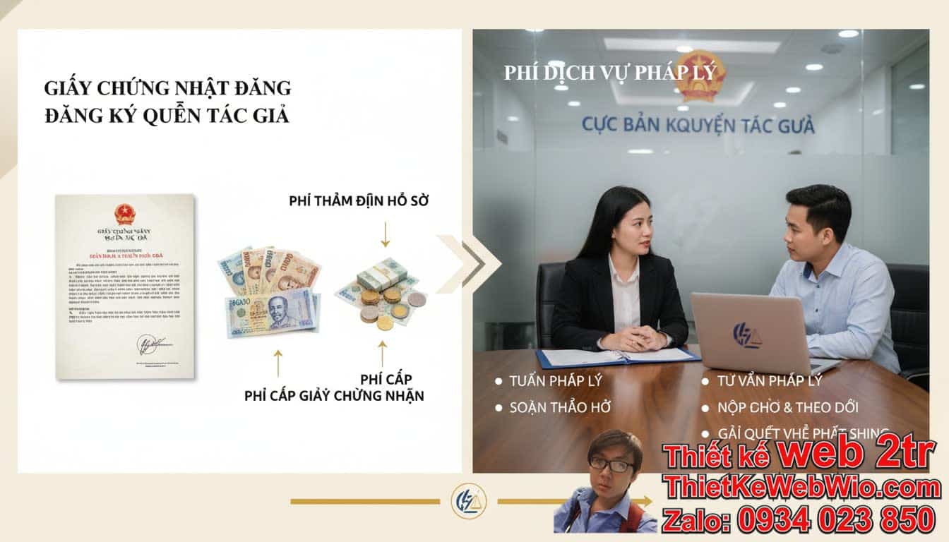 Chi phí đăng ký bản quyền tác giả logo gồm những khoản nào?