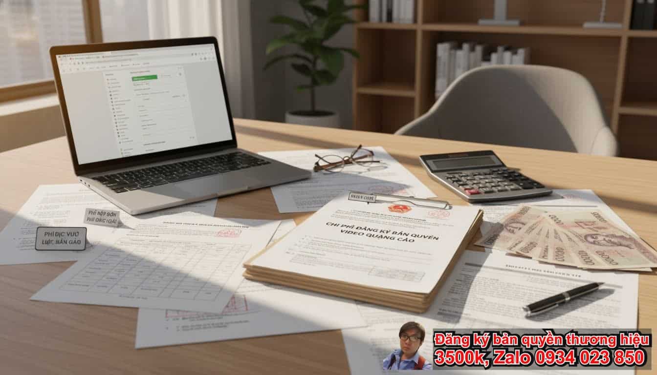 Chi phí đăng ký bản quyền video quảng cáo là bao nhiêu?