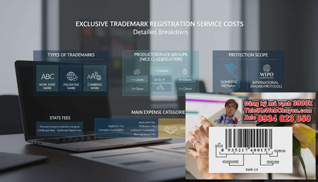 Chi phí dịch vụ đăng ký nhãn hiệu độc quyền là bao nhiêu?