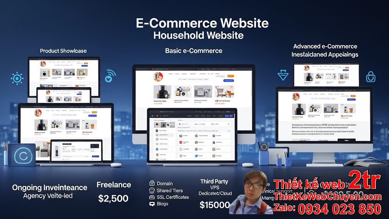 Chi phí thiết kế web bán thiết bị đồ gia dụng bao nhiêu tiền phụ thuộc vào yếu
tố nào?