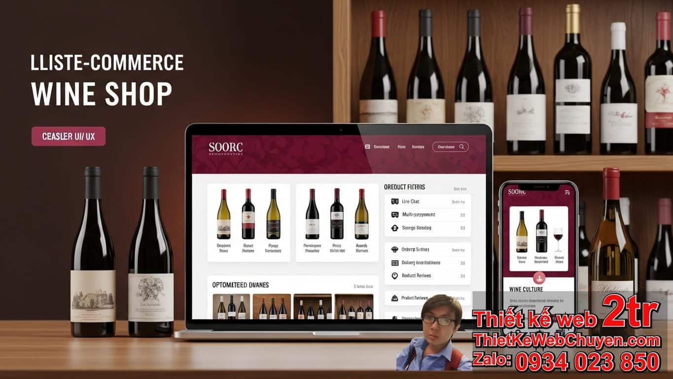 Chi Phí Thiết Kế Web Shop Bán Rượu Vang Bao Nhiêu Tiền Hợp Lý Nhất?