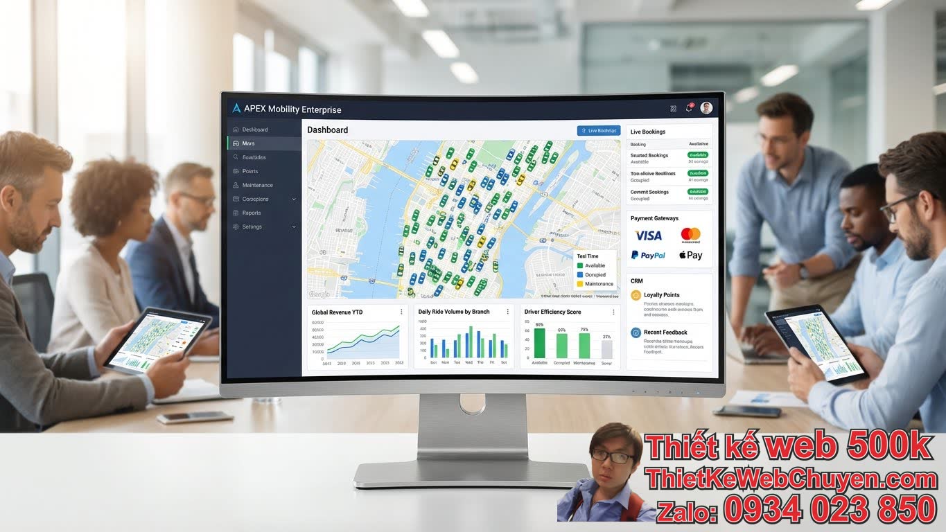 Demo Website Taxi cho Hãng Lớn, Nhiều Chi Nhánh: Giải Pháp Tối Ưu Cho Doanh
Nghiệp Taxi Hiện Đại Demo Website Taxi cho Hãng Lớn, Nhiều Chi Nhánh: Giải Pháp Tối Ưu Cho Doanh
Nghiệp Taxi Hiện Đại