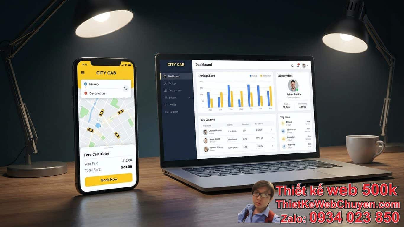 Demo Website Taxi Cho Hãng Nhỏ: Những tính năng cốt lõi nào cần có? Demo Website Taxi Cho Hãng Nhỏ: Những tính năng cốt lõi nào cần có?
