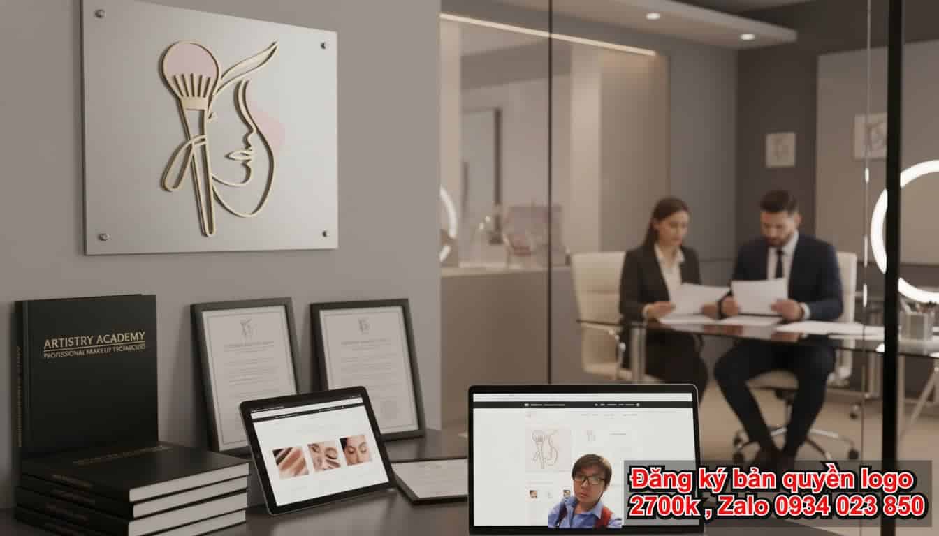 Dịch vụ đăng ký bản quyền logo đào tạo dạy trang điểm là gì?