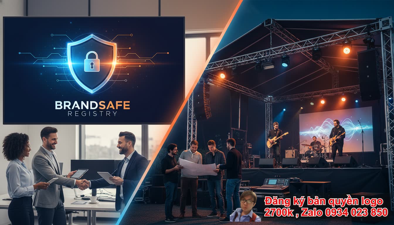 Dịch vụ đăng ký bản quyền logo cho thuê thiết bị âm thanh ánh sáng là gì?