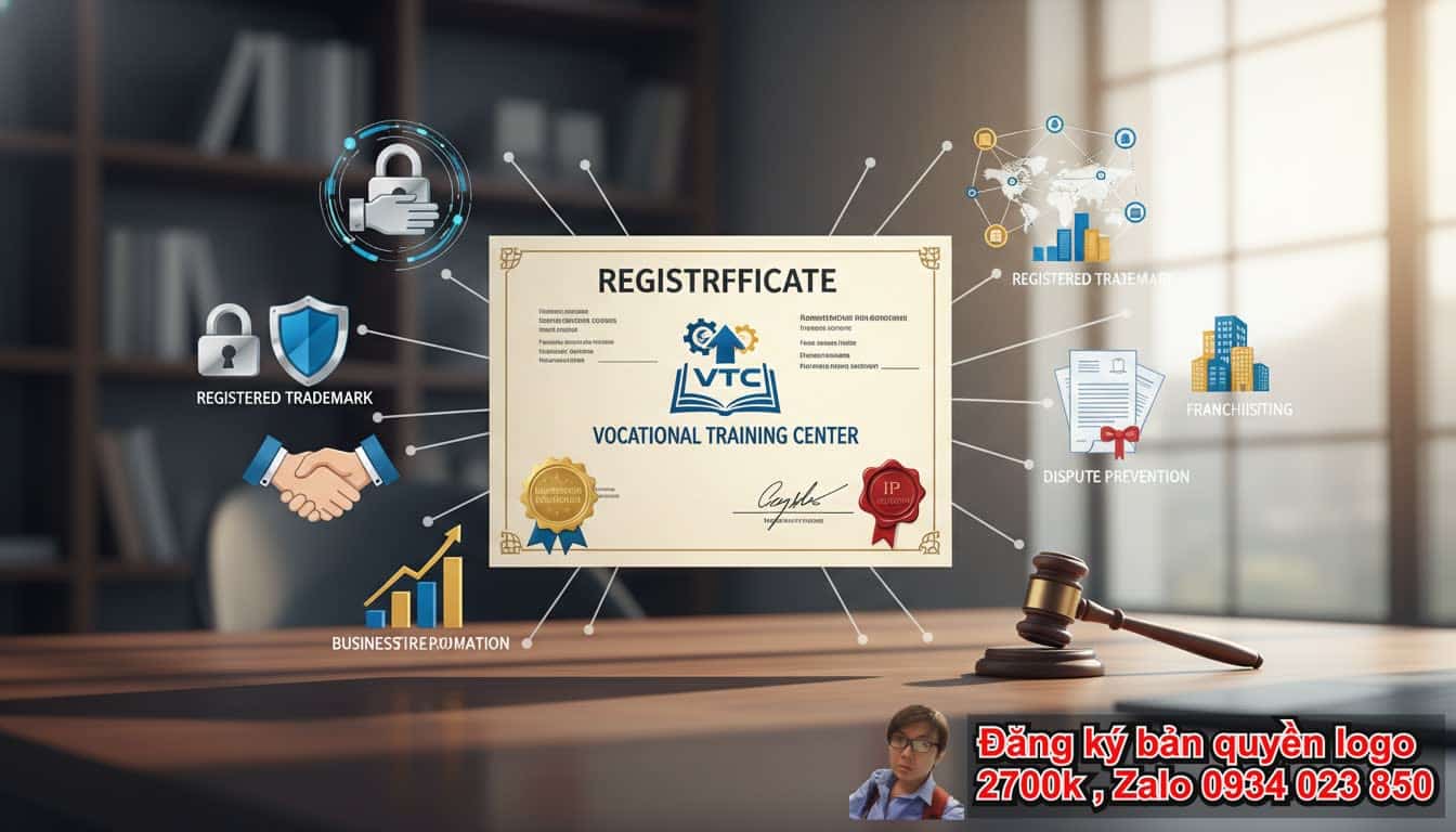 Dịch vụ đăng ký bản quyền logo Trung tâm dạy nghề là gì?