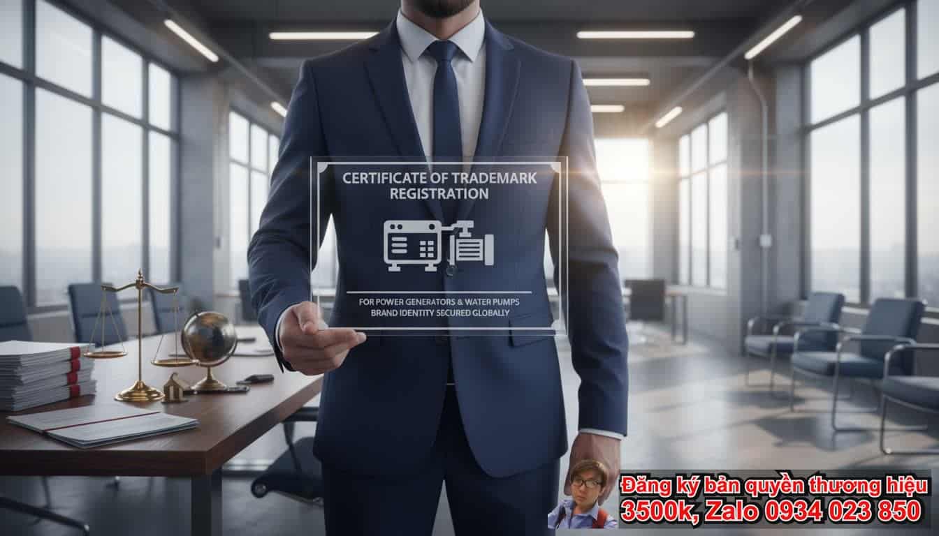 Dịch vụ đăng ký bản quyền nhãn hiệu bán Máy phát điện máy bơm Dịch vụ đăng ký bản quyền nhãn hiệu bán Máy phát điện máy bơm