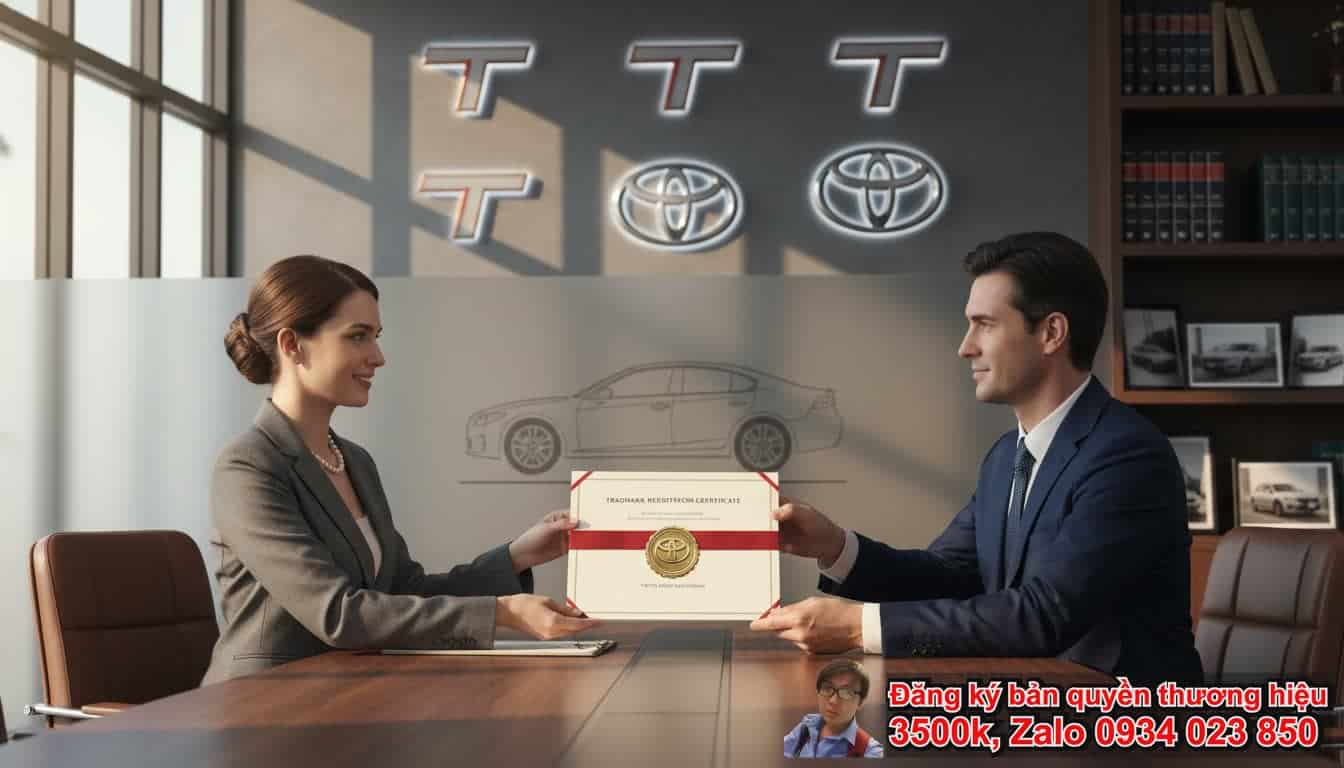 Dịch vụ đăng ký bản quyền nhãn hiệu bán xe oto Toyota là gì?
