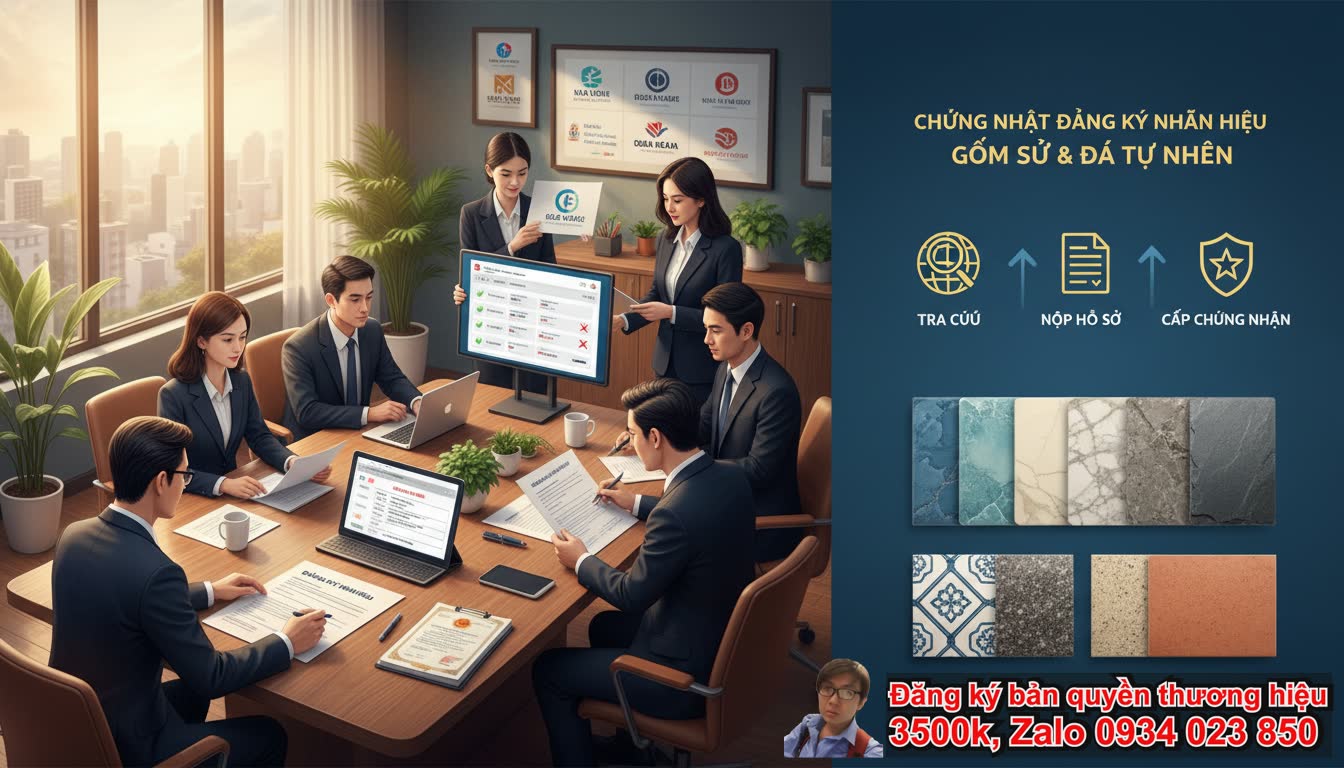 Dịch vụ đăng ký bản quyền nhãn hiệu gạch đá ốp lát là gì?