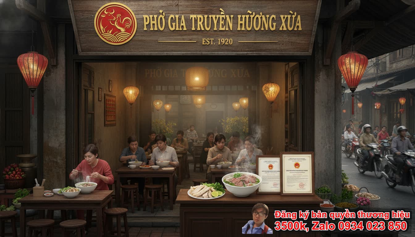 Dịch vụ đăng ký bản quyền thương hiệu quán phở bò gà là gì và tại sao cần thiết?