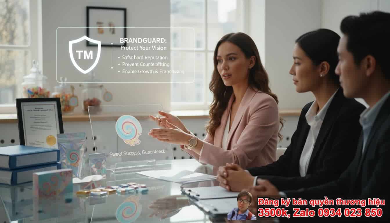 Dịch vụ đăng ký bản quyền thương hiệu shop bánh kẹo là gì và tại sao cần thiết?
