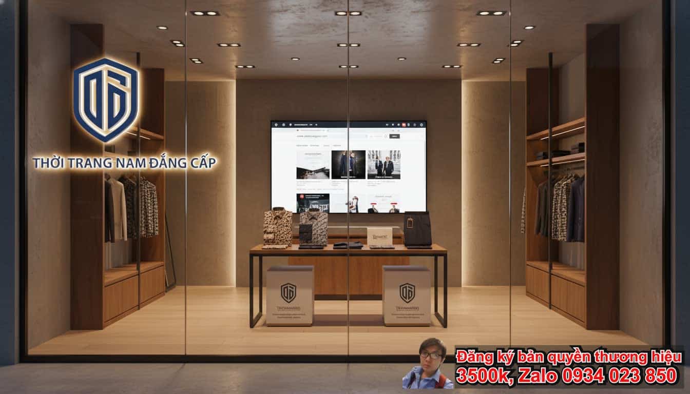 Dịch vụ đăng ký bản quyền thương hiệu shop quần áo nam là gì?