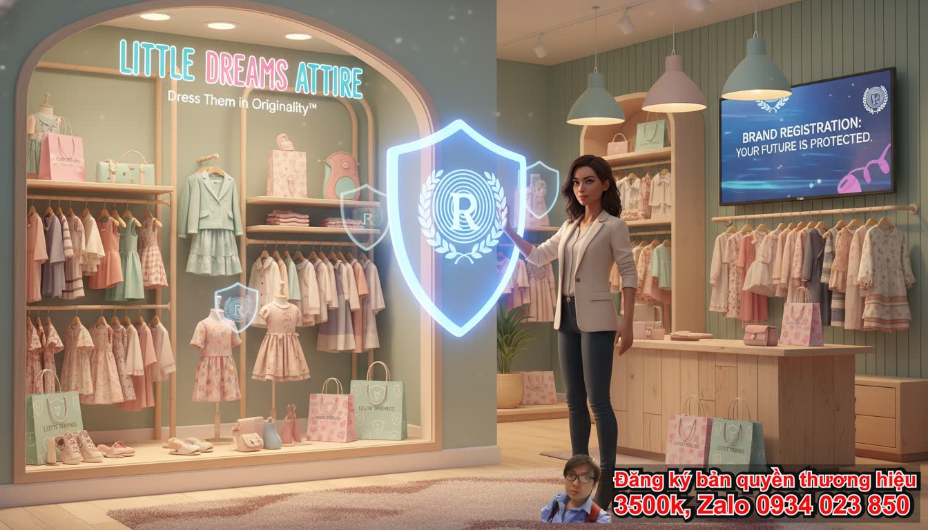 Dịch vụ đăng ký bản quyền thương hiệu shop thời trang trẻ em là gì và tại sao
bạn cần nó?