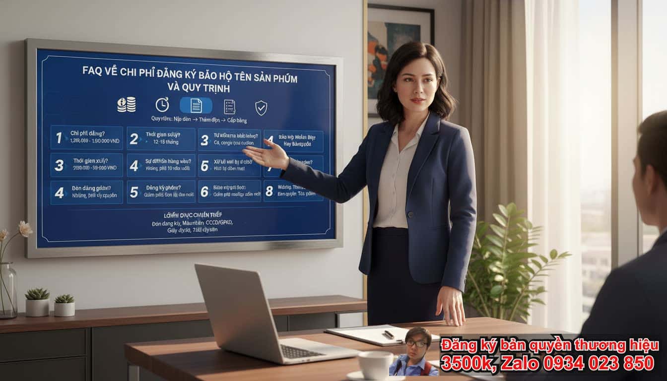 FAQ về Chi phí đăng ký bảo hộ tên sản phẩm và Quy trình