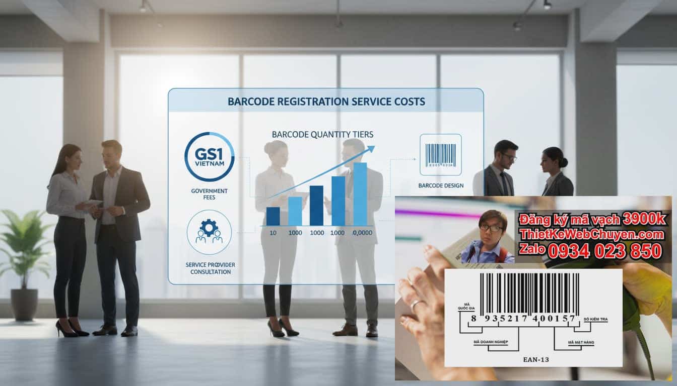 Giá dịch vụ đăng ký mã vạch: Các yếu tố nào ảnh hưởng đến chi phí?