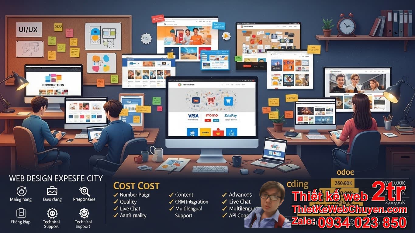 Hồ Chí Minh: Khi thiết kế web tại Hồ Chí Minh bao nhiêu tiền?