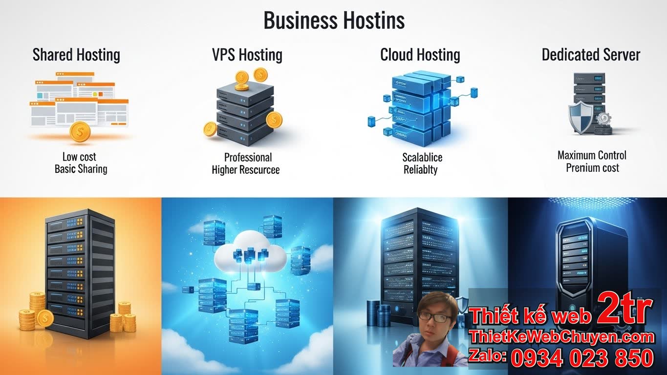 Hosting Business Bao Nhiêu Tiền Cho Các Loại Hosting Phổ Biến?