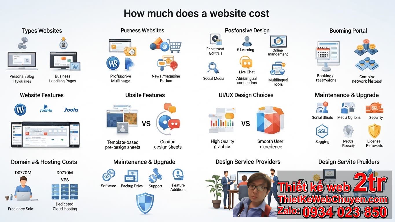 How much does a website cost: Những yếu tố cốt lõi ảnh hưởng đến chi phí?