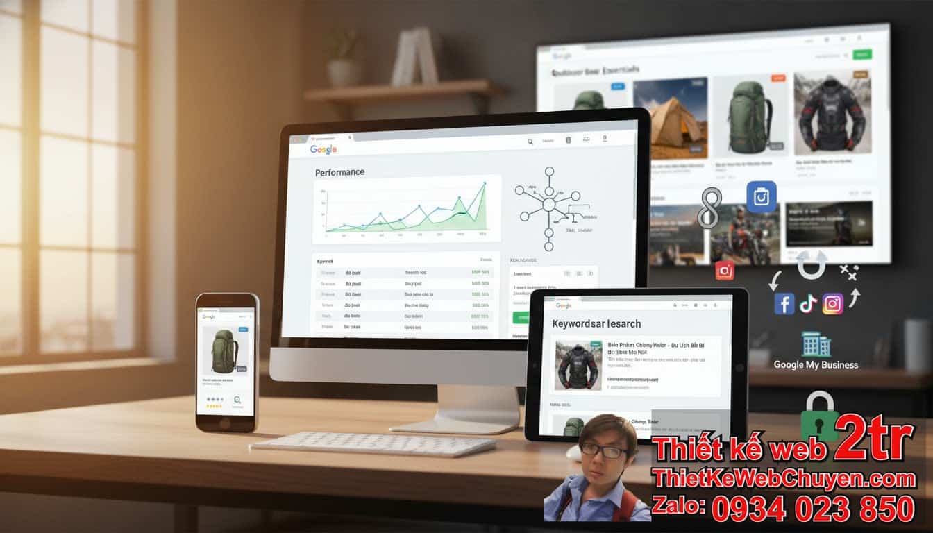 Hướng dẫn cách đưa trang web bán đồ phượt du lịch lên Google nhanh chóng