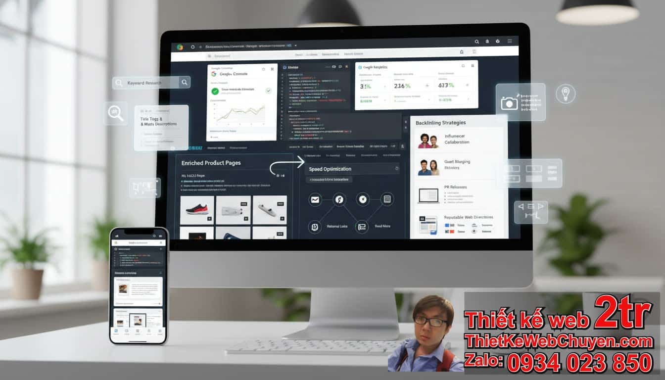 I. Cách đưa trang web Bán hàng online Dropshipping lên Google bằng các bước SEO
cơ bản?