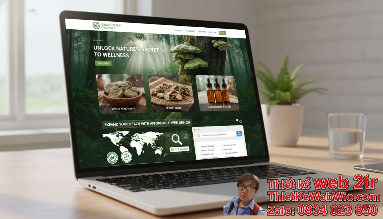 I. Tại sao cần thiết kế web bán nấm lim xanh giá rẻ cho doanh nghiệp của bạn?